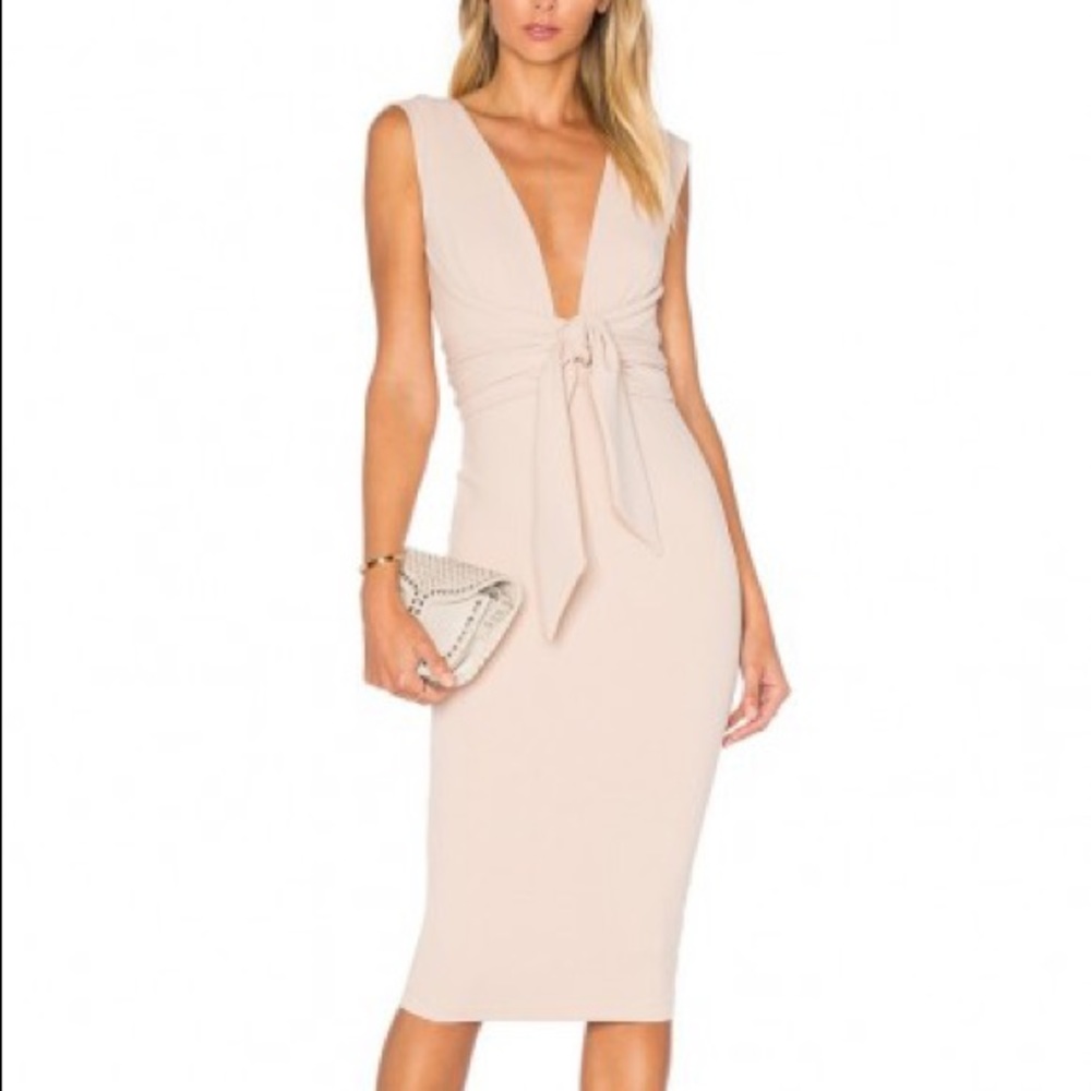 Beige Nookie Royal Midi Dress